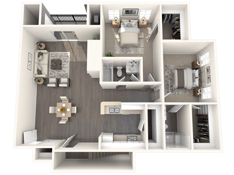 Nichols Floor Plan at Residences at Westborough Station, Westborough, 01581
